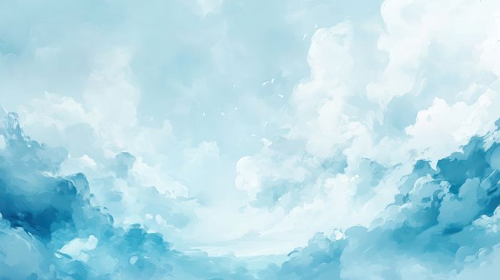 تصویر آسمان آبی فانتزی